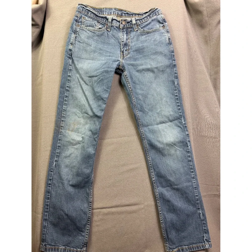 Levis 514 Straight Fit Jeans Men's W30 L32‎ Medium Wash Blue Denim Pants